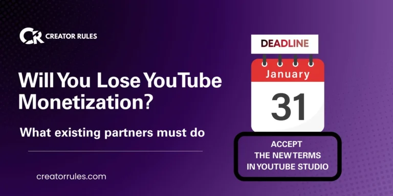 January 31 2027 deadline to accept the new YouTube Partner Program terms in YouTube Studio
