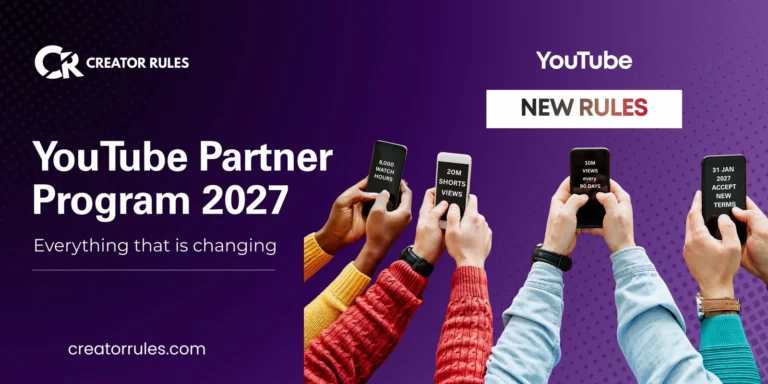 YouTube Partner Program 2027: 8,000 watch hours, 20 million Shorts views, 10 million Shorts views every 90 days, and the 31 January 2027 terms deadline
