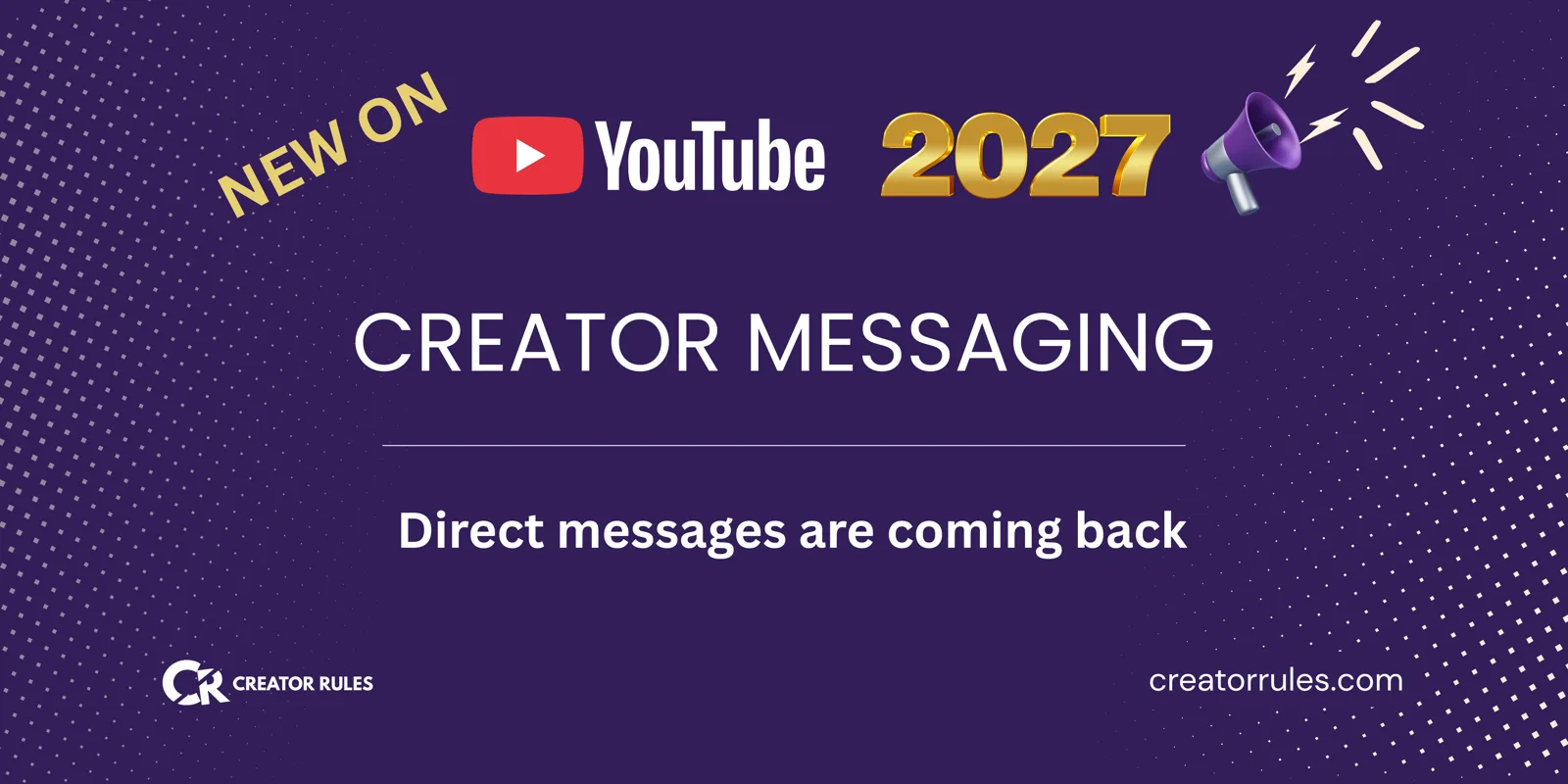 YouTube direct messaging between channels
