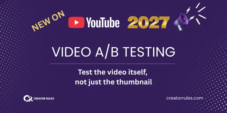 YouTube video A/B testing with three different cuts